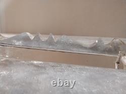 Ancienne Pampille flèche en cristal de baccarat H 15 cm + octogone de 2,2 cm n°3