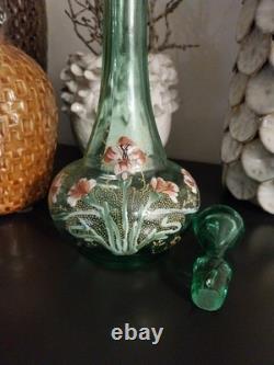 Ancienne Petite Carafe Emaillee Legras