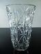 Ancienne Vase En Cristal Souffle Taille Diamant St Louis Signée