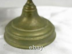 Ancienne Veilleuse Lampe D'église Verre Cristal Bleu Cobalt Oil Lamp Hotel