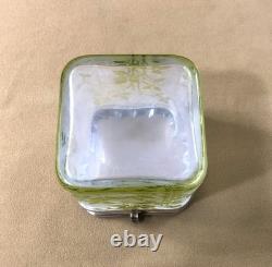 Ancienne boite / coffret BACCARAT cristal VERT modèle EGLANTIER gravé à l'acide Ancienne boite / coffret BACCARAT cristal VERT modèle EGLANTIER gravé à l'acide