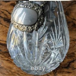 Ancienne bouteille en cristal hauteur 32 cm