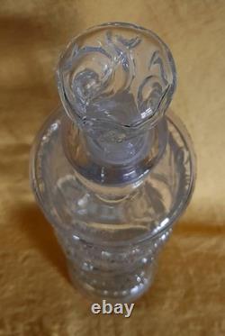 Ancienne bouteille verre à sujet LEGRAS l'arbre aux lézards