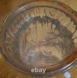 Ancienne bouteille verre à sujet LEGRAS l'arbre aux lézards