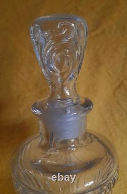 Ancienne bouteille verre à sujet LEGRAS l'arbre aux lézards