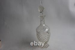 Ancienne carafe cristal taillé Art de la table verrerie (41797)