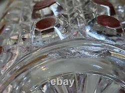 Ancienne carafe de nuit en cristal de Baccarat modèle Diamants Pierreries