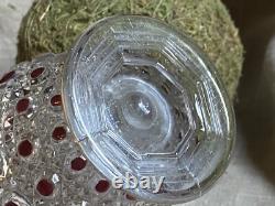 Ancienne carafe de nuit en cristal de Baccarat modèle Diamants Pierreries