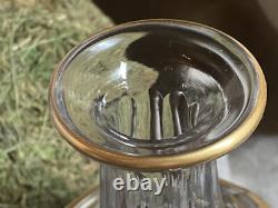Ancienne carafe de nuit en cristal de Baccarat modèle Diamants Pierreries