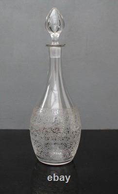 Ancienne carafe en cristal de baccarat modèle rohan H 34 cm