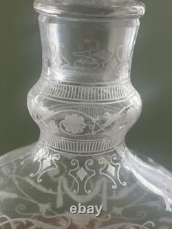 Ancienne carafe en cristal signé Baccarat modèle Michel Ange Michelangelo