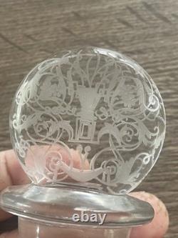 Ancienne carafe en cristal signé Baccarat modèle Michel Ange Michelangelo