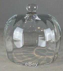 Ancienne cloche à fromages en pâte de verre soufflé cristal XIXEME bel état