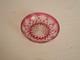 Ancienne coupe coupelle plat assiette cristal rouge Saint ST Louis Massenet