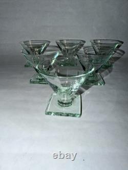 Ancienne coupes verre en cristal Daum Nancy France art deco
