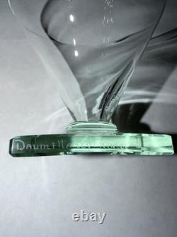 Ancienne coupes verre en cristal Daum Nancy France art deco