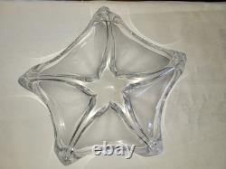 Ancienne grande coupe étoile en cristal signé Daum France