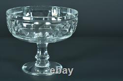 Ancienne grande coupe fruits centre de table cristal gravé Saint Louis Baccarat