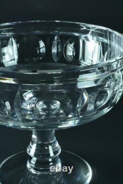 Ancienne grande coupe fruits centre de table cristal gravé Saint Louis Baccarat