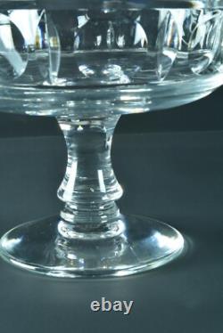 Ancienne grande coupe fruits centre de table cristal gravé Saint Louis Baccarat