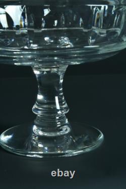 Ancienne grande coupe fruits centre de table cristal gravé Saint Louis Baccarat