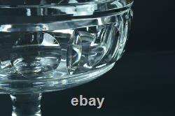 Ancienne grande coupe fruits centre de table cristal gravé Saint Louis Baccarat