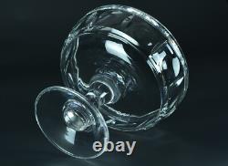 Ancienne grande coupe fruits centre de table cristal gravé Saint Louis Baccarat