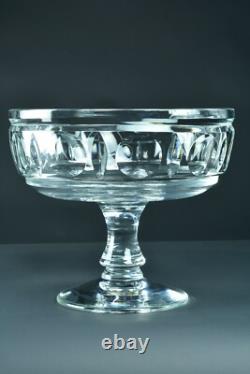 Ancienne grande coupe fruits centre de table cristal gravé Saint Louis Baccarat
