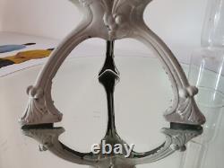 Ancienne lampe à pétrole Art-nouveau Cristal Baccarat