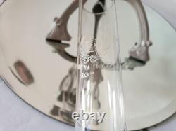 Ancienne lampe à pétrole Art-nouveau Cristal Baccarat