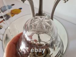 Ancienne lampe à pétrole Art-nouveau Cristal Baccarat