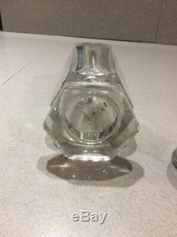 Ancienne lampe berger en cristal de baccarat