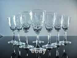 Anciennes 10 Verres A Vin Blanc Porto Cristal Taille Lorraine Lemberg Les Bitche