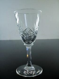 Anciennes 10 Verres A Vin Blanc Porto Cristal Taille Lorraine Lemberg Les Bitche
