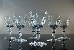 Anciennes 12 Verres A Vin En Cristal Modele Ile De France Baccarat Signe Et Boit