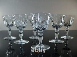 Anciennes 12 Verres A Vin En Cristal Modele Ile De France Baccarat Signe Et Boit