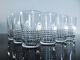 Anciennes 6 Gobelets Verres En Cristal Taille Modele Nancy Baccarat 2 P. Signe