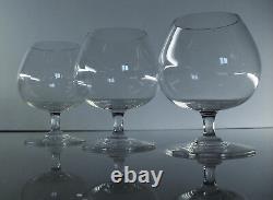 Anciennes 6 Verres A Cognac Digesdtif Cristal Modele Tenareze Saint Louis Signe