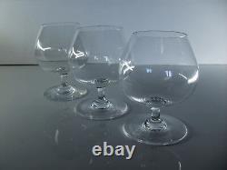 Anciennes 6 Verres A Cognac Digesdtif Cristal Modele Tenareze Saint Louis Signe