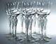 Anciennes 6 Verres A Vin Cristal Satine Souffle Ballerine Pavlova Faberge Signe