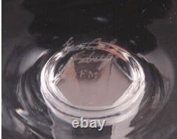 Anciennes 6 Verres A Vin Cristal Satine Souffle Ballerine Pavlova Faberge Signe
