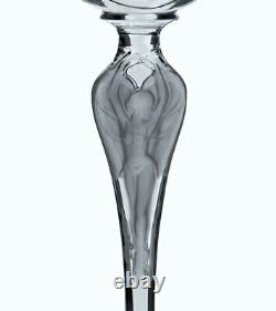 Anciennes 6 Verres A Vin Cristal Satine Souffle Ballerine Pavlova Faberge Signe