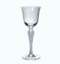Anciennes 6 Verres A Vin Cristal Satine Souffle Ballerine Pavlova Faberge Signe