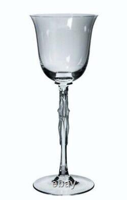 Anciennes 6 Verres A Vin Cristal Satine Souffle Ballerine Pavlova Faberge Signe