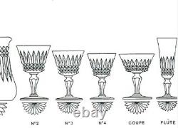 Anciennes 6 Verres A Vin Cristal Taille Modele Buckingham Taille Baccarat Signe