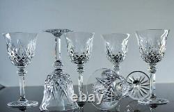 Anciennes 6 Verres A Vin Cristal Taille Soufle Modele Sammy Taille St Louis 15,5
