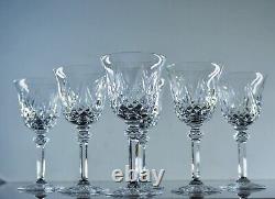 Anciennes 6 Verres A Vin Cristal Taille Soufle Modele Sammy Taille St Louis 15,5