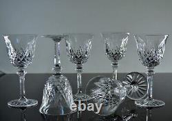 Anciennes 6 Verres A Vin Cristal Taille Soufle Modele Sammy Taille St Louis 15,5