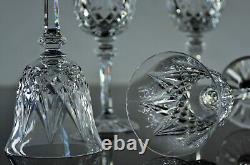 Anciennes 6 Verres A Vin Cristal Taille Soufle Modele Sammy Taille St Louis 15,5