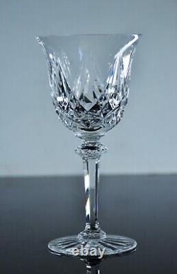 Anciennes 6 Verres A Vin Cristal Taille Soufle Modele Sammy Taille St Louis 15,5